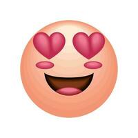 emoji nel amore sociale media icona vettore