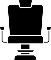 isolato sedia icona o simbolo nel glifo stile. vettore