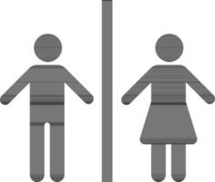 maschio e femmina cartello o simbolo. vettore