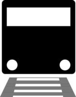 illustrazione di treno glifo icona o simbolo. vettore