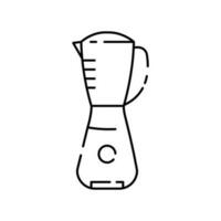miscelatore linea icona. elemento di cucina Accessori per mobile concetto e ragnatela app, sito web design o sviluppo. cucina domestico elettrodomestici. vettore