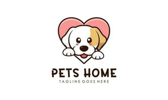 animali domestici casa vettore logo design illustrazione