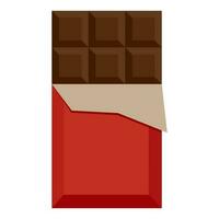 cioccolato bastone rosso avvolto vettore