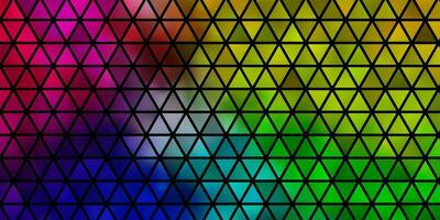 modello vettoriale multicolore chiaro con stile poligonale.