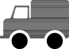 piatto vettore cartello o simbolo di un' jeep.