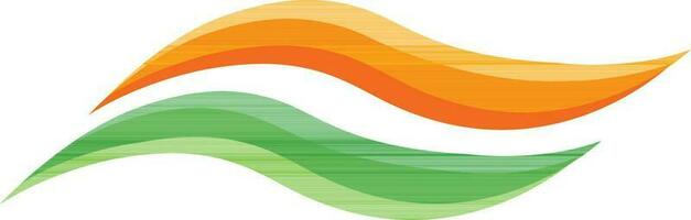 indiano bandiera colore onde per repubblica giorno celebrazione. vettore