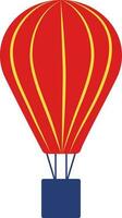 illustrazione di rosso colore paracadute icona. vettore