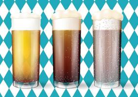 moderno concetto di oktoberfest bicchieri da birra vettore