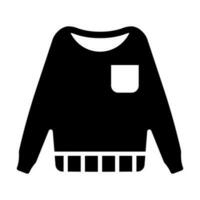maglione glifo icona design vettore