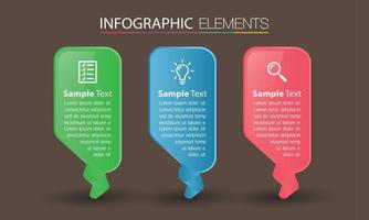 moderna casella di testo modello banner infografica vettore