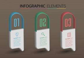 moderna casella di testo modello banner infografica vettore