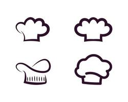 chef logo cuoco classico catering disegno vettoriale