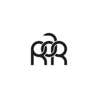 lettere rar monogramma logo design vettore