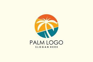 palma logo design vettore con creativo unico stile