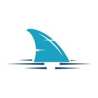 squalo icona logo design vettore