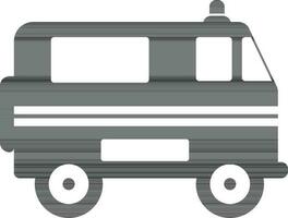 illustrazione di ambulanza icona nel piatto stile. vettore