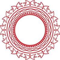 ornamentale telaio nel cerchio forma. vettore