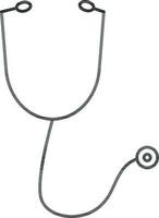 illustrazione di ictus stetoscopio icona. vettore