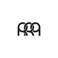 lettere rrq monogramma logo design vettore