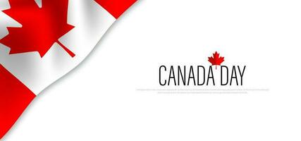 1 ° di luglio, contento Canada giorno, vettore illustrazione