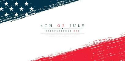 Stati Uniti d'America 4 ° di luglio, indipendenza giorno Stati Uniti d'America, vettore illustrazione
