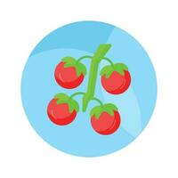 ottenere hold Questo travolgente icona di pomodori nel moderno stile, pronto per uso vettore