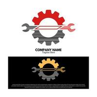 meccanico logo vettore design illustrazione, marca identità emblema