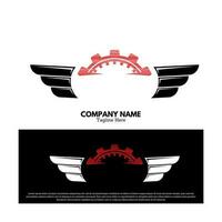 meccanico logo vettore design illustrazione, marca identità emblema