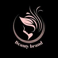 bellezza salone logo vettore design illustrazione, marca identità emblema