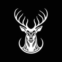 vettore di logo di design creativo testa di cervo