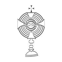 corpus christi. cristiano simbolo per Stampa o uso come manifesto, carta, aviatore o t camicia vettore