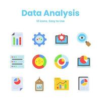 accuratamente artigianale dati analisi e statistica icone, Scarica Questo premio vettori facile per uso