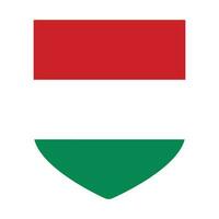 Ungheria bandiera nel forma. bandiera di Ungheria nel forma vettore