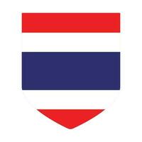 bandiera di Tailandia nel forma. tailandese bandiera nel forma vettore
