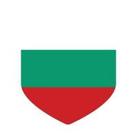 bandiera di Bulgaria nel triangolo forma vettore