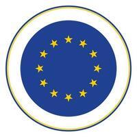 bandiera di Europa. europeo unione. Unione Europea bandiera nel design forma vettore