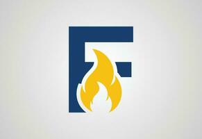 iniziale f lettera logo con creativo simbolo, vettore design modello