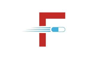 iniziale f lettera logo con creativo simbolo, vettore design modello