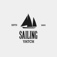 creativo andare in barca yacht, nave, crociera e marino logo design vettore concetto illustrazione idea