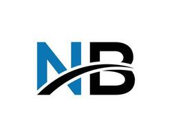 nb logo vettore icona design