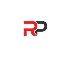 iniziale unico creativo lettera rp logo icona design concetto vettore simbolo.