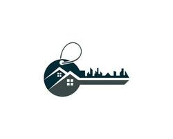 astratto creativo chiave Casa sicurezza logo design. casa vendere, casa acquistare, la realtà acquistare vettore concetto illustrazione.