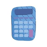 calcolatrice matematica dispositivo isolato icona vettore