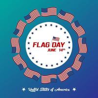 illustrazione vettoriale gratis giorno della bandiera degli Stati Uniti