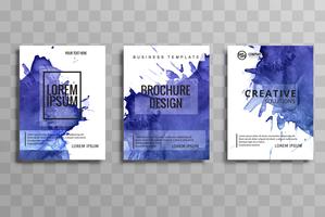 opuscolo colorato astratto business brochure set vettore