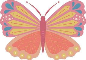 colorato farfalla insetto naturale arredamento celebrazione primavera stagione illustrazione grafico elemento arte carta vettore