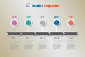 business roadmap timeline infografica vettore
