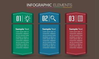 moderna casella di testo modello banner infografica vettore