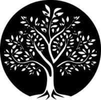 albero di vita, minimalista e semplice silhouette - vettore illustrazione