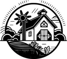 azienda agricola - minimalista e piatto logo - vettore illustrazione